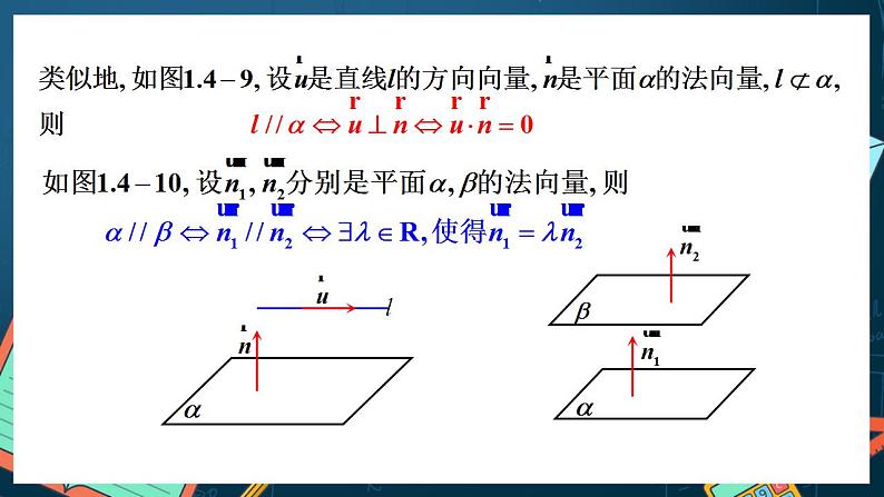 人教A版数学高二选择性必修第一册 1.4.1 用空间向量研究直线、平面的位置关系 第2课时 课件+教案06