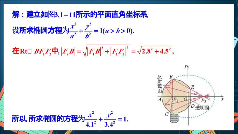 人教A版数学高二选择性必修第一册 3.1.2 椭圆的标准方程及性质的应用 第2课时 课件+教案04