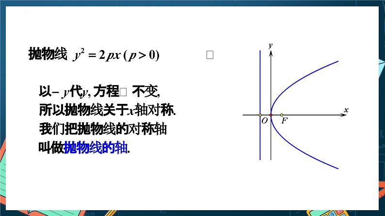 人教A版数学高二选择性必修第一册 3.3.2 抛物线的简单几何性质 第1课时 课件+教案05