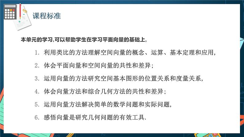 人教A版数学高二选择性必修第一册 第一章 空间向量与立体几何 单元解读 课件02