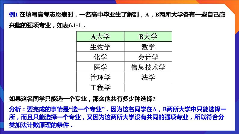 人教A版数学高二选择性必修第三册 6.1 分类加法计数原理与分步乘法计数原理(第1课时) 课件+教案08