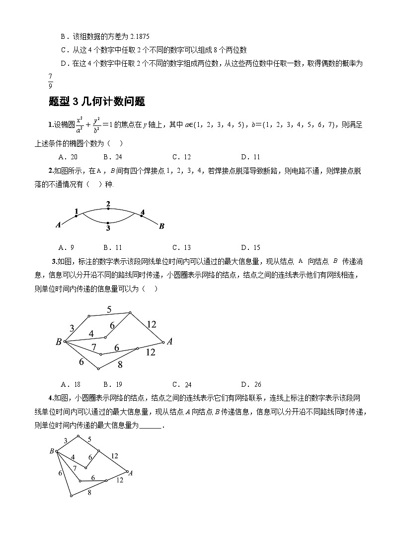 人教A版数学高二选择性必修第三册 6.1 分类加法计数原理与分步乘法计数原理(第2课时) 分层作业02
