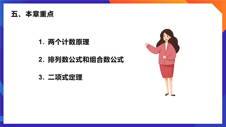 人教A版数学高二选择性必修第三册 第六章 计数原理 单元解读 课件06