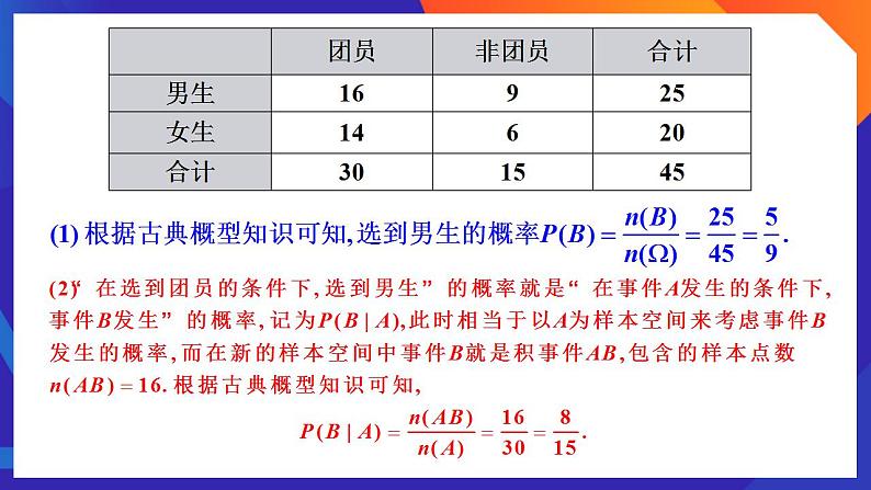 人教A版数学高二选择性必修第三册 7.1.1 条件概率 课件+教案06
