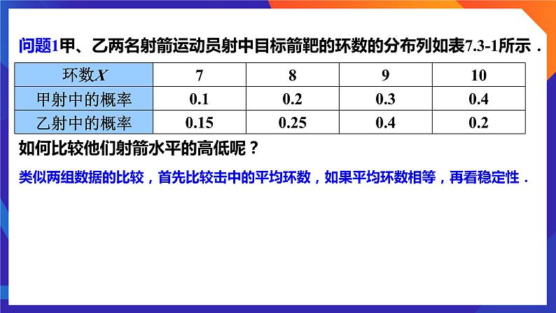 人教A版数学高二选择性必修第三册 7.3.1 离散型随机变量的均值 课件+教案04
