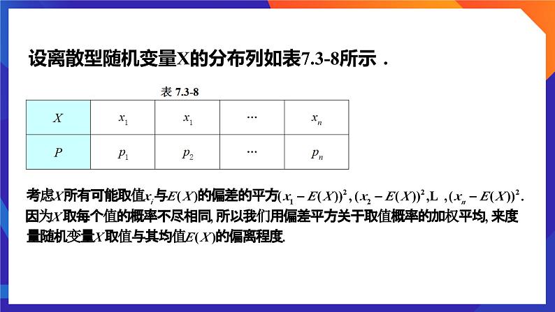 人教A版数学高二选择性必修第三册 7.3.2 离散型随机变量的方差 课件+教案08
