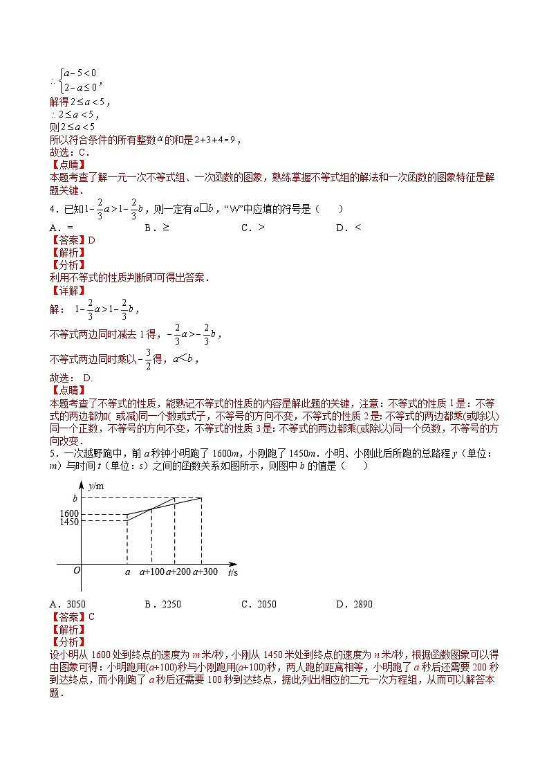 专题07 代数部分测试检验卷（解析版）第3页