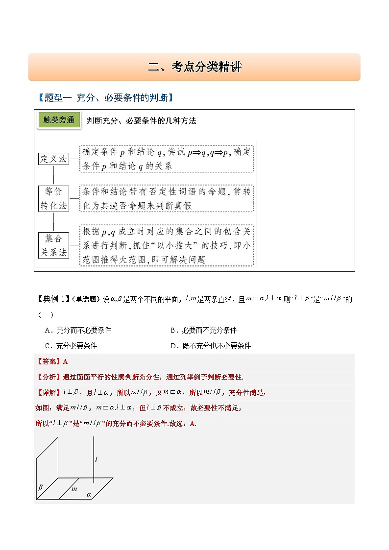 2025年高考数学一轮复习讲义 考点归纳与方法总结 第02讲 常用逻辑用语（精讲）（含解析）第3页