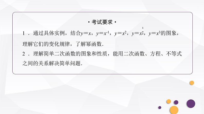 人教A版普通高中数学一轮复习第2章第4节二次函数与幂函数课件02