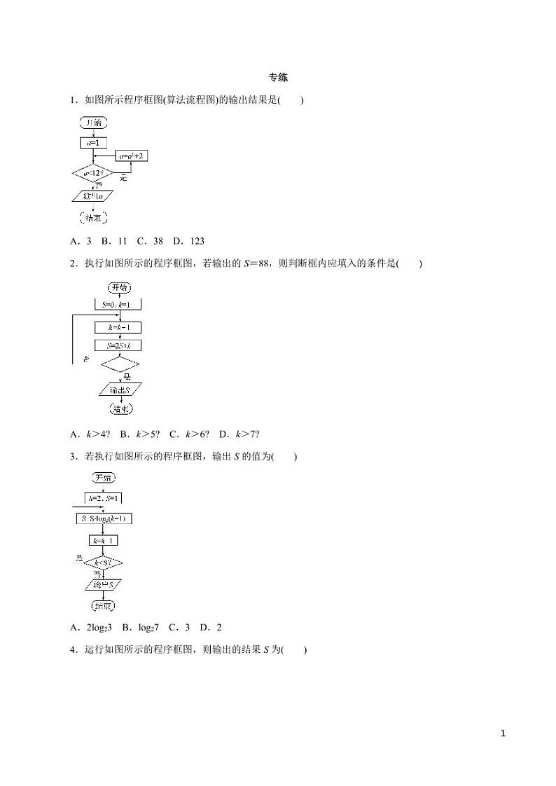 高中数学知识清单-专题18 算法、复数（原卷+解析版）01