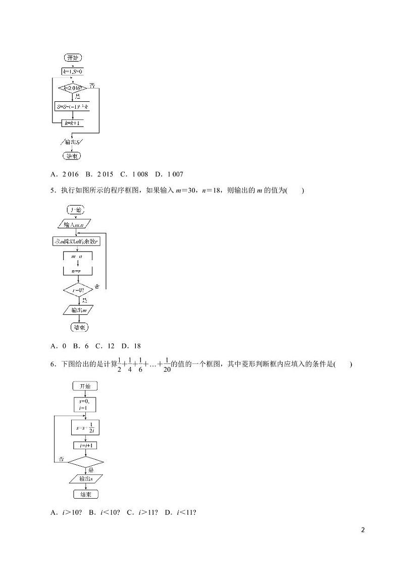 高中数学知识清单-专题18 算法、复数（原卷+解析版）02
