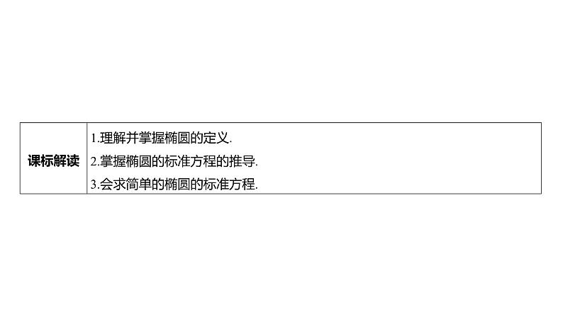 2025年高考数学一轮复习 第九章 -第五节 -第1课时 椭圆及其标准方程【课件】第3页