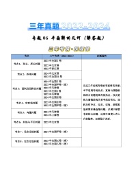 专题06 平面解析几何（解答题）（八大考点）-【好题汇编】三年（2022-2024）高考数学真题分类汇编（全国通用）