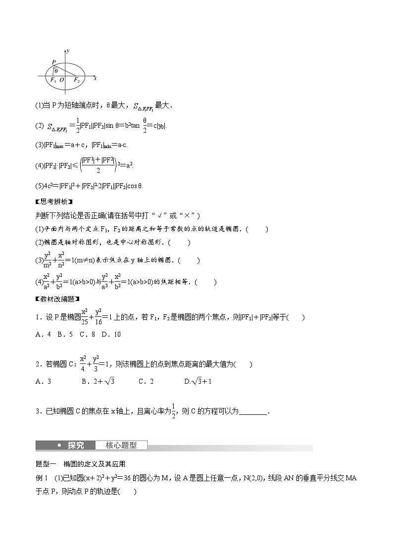 2024年高二数学暑期培优讲义 第06讲 椭圆及其性质（学生版）第2页