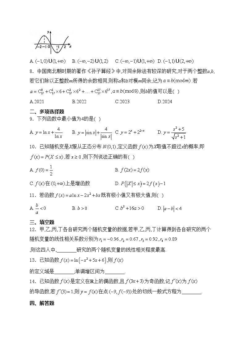 广西壮族自治区玉林市2023-2024学年高二下学期7月期末教学质量监测数学试卷(含答案)第2页
