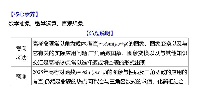 2025年高考数学一轮复习-5.5-函数y=Asin(ωx+φ)的图象及其简单应用【课件】第3页
