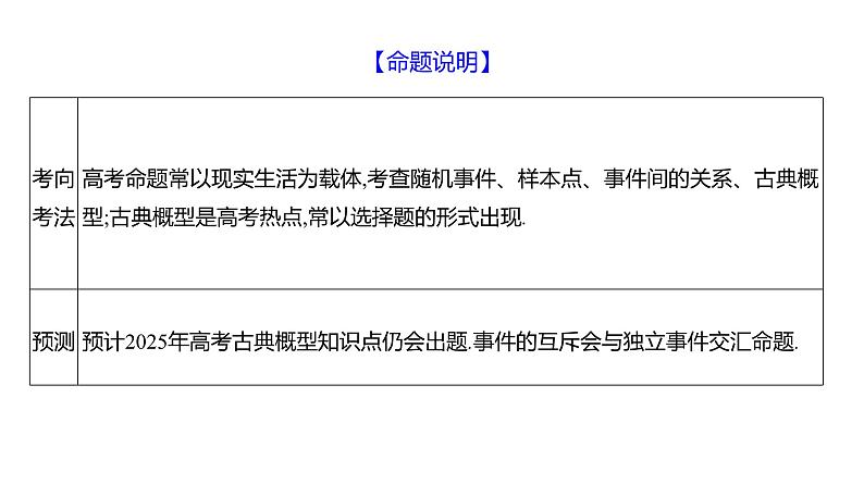 2025年高考数学一轮复习-11.3-随机事件与概率【课件】03