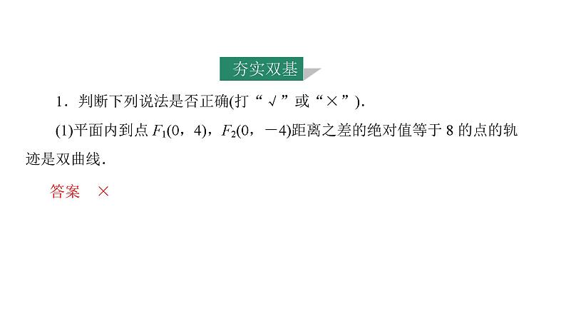 2025年高考数学一轮知识点复习-第7课时-双曲线【课件】第8页