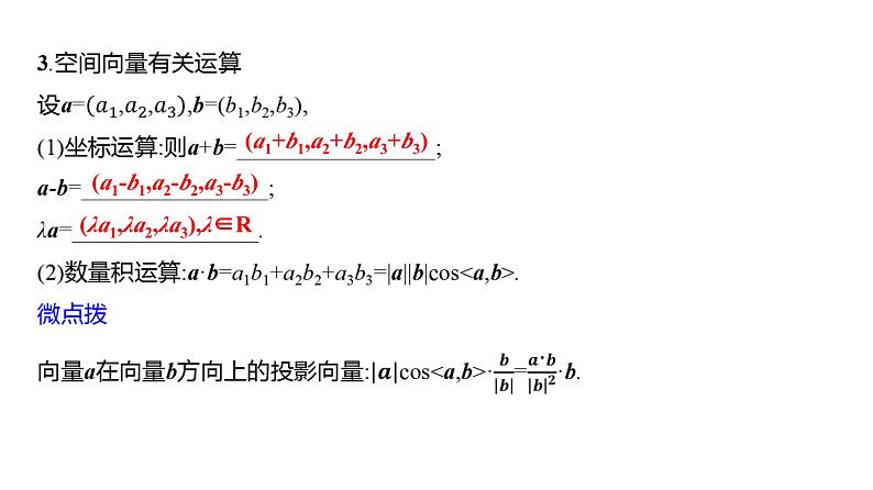2025年高考数学一轮复习-8.5-空间向量的运算及其坐标表示【课件】07