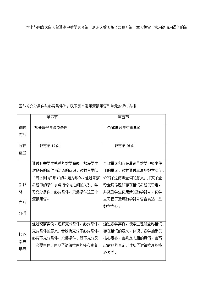 2024-2025学年高中数学人教A版必修一1.4.1 充分条件与必要条件（1）课件PPT+导学案+分层作业（学生版+教师版）+教案（教学设计）02