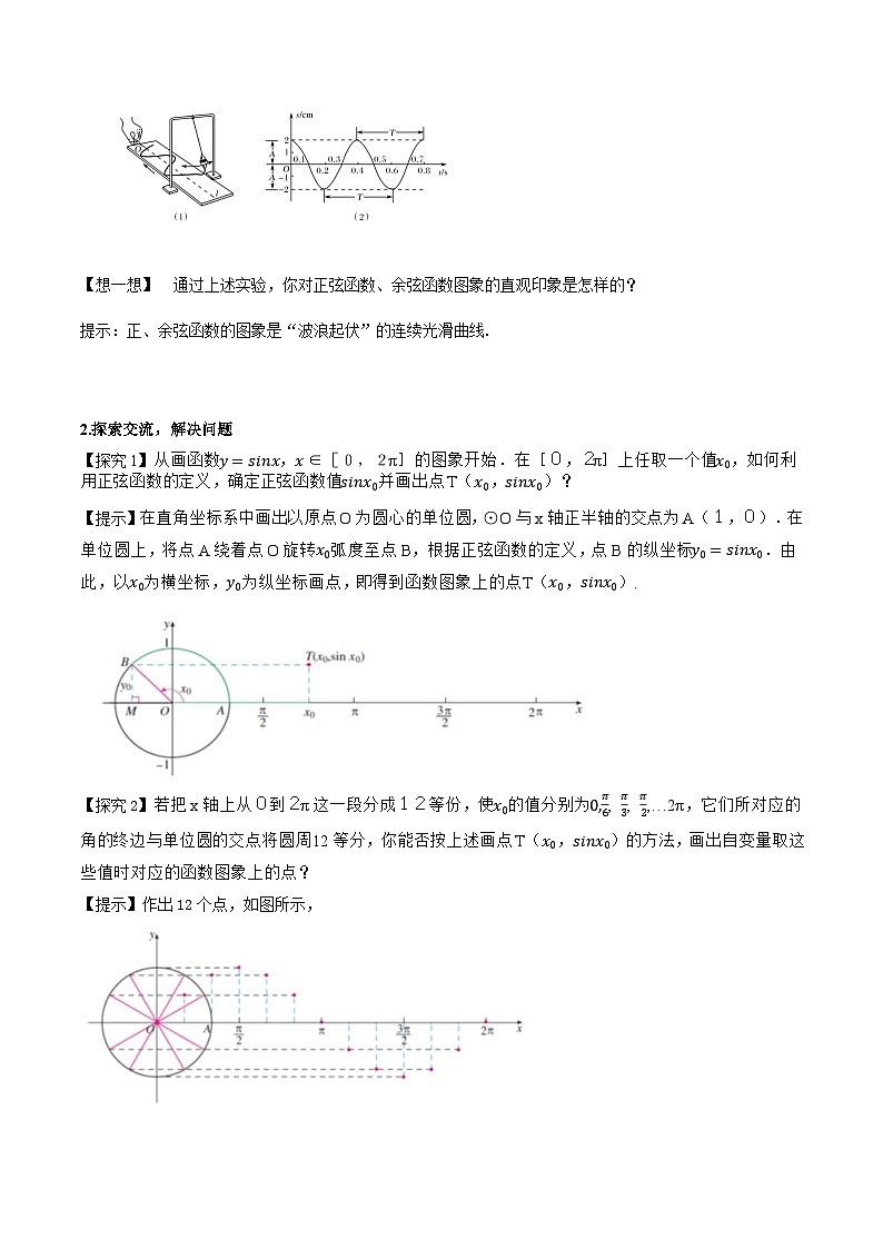 2024-2025学年高中数学人教A版必修一5.4.1  正弦函数、余弦函数的图象（1）课件PPT+导学案+分层作业（学生版+教师版）+教案（教学设计）03