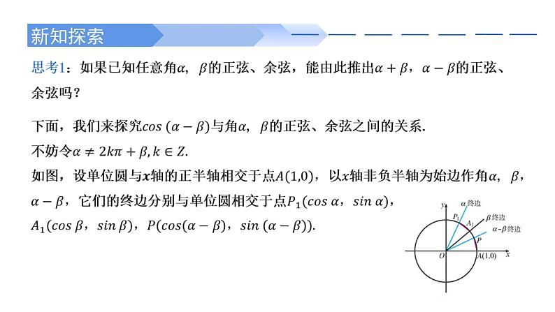 2024-2025学年高中数学人教A版必修一5.5.1 （1）两角差的余弦公式 课件PPT+导学案+分层作业（学生版+教师版）+教案（教学设计）03