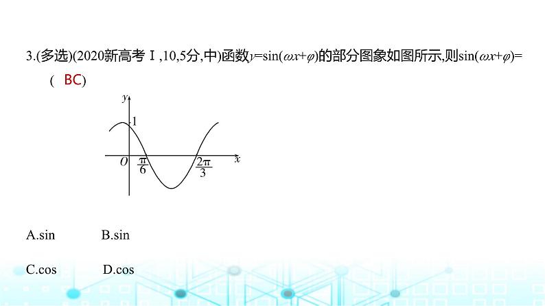 新高考数学一轮复习专题四三角函数与解三角形4-2三角函数的图象与性质练习课件06