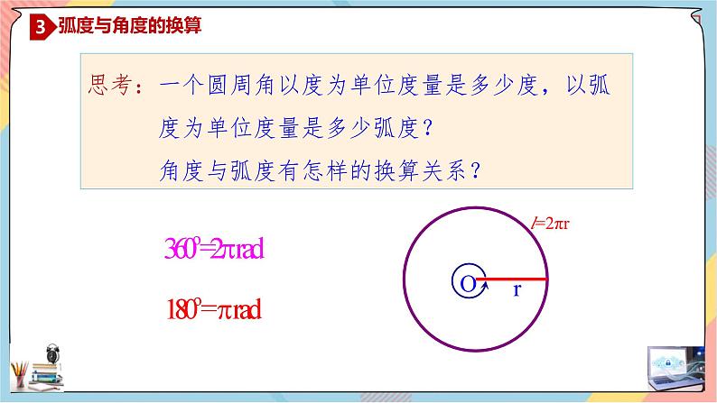 人教A版2019必修第一册5-1-2任意角与弧度制（第二课时）课件07