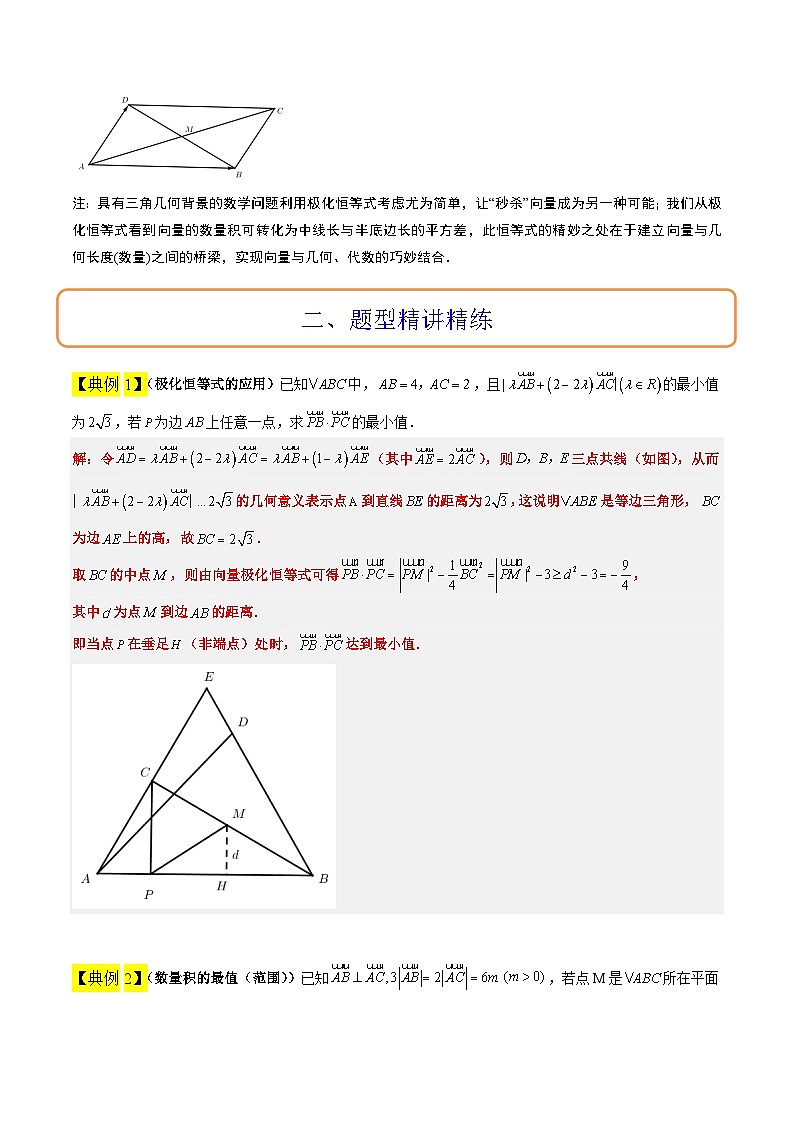 素养拓展15 平面向量中的最值（范围）问题（精讲+精练）-【一轮复习讲义】2025年高考数学高频考点题型归纳与方法总结（新高考通用）02