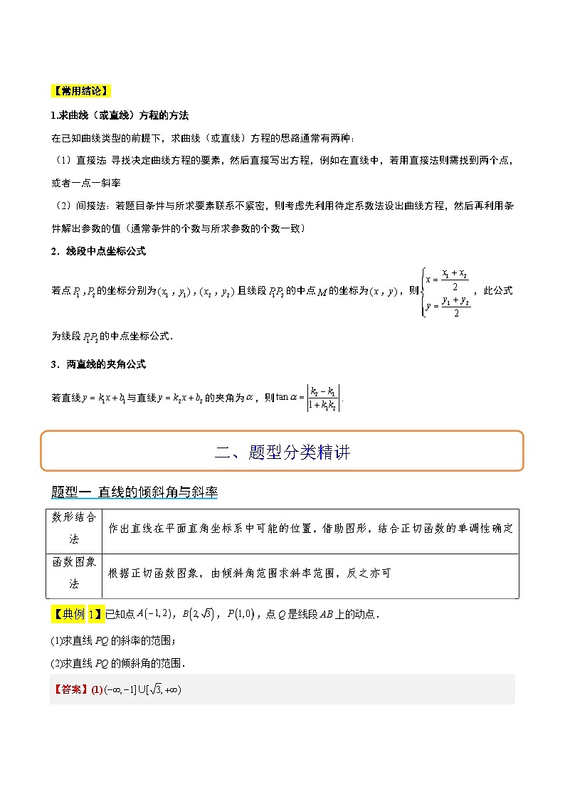 第37讲 直线的倾斜角与斜率、直线的方程（精讲）解析版第3页