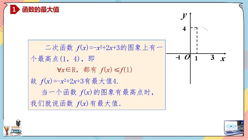 人教A版数学2019必修第一册3-2-2函数的最值课件04