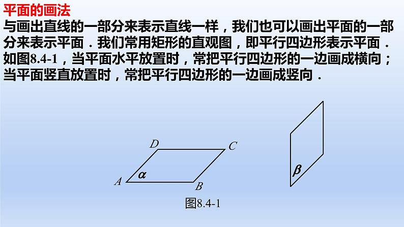 人教A版2019必修第二册8-4-1平面课件第5页