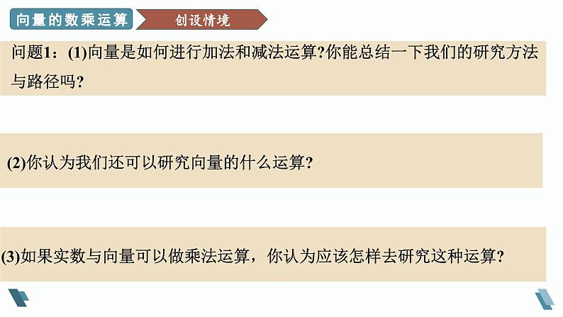 人教A版2019必修第二册6-2-3向量的数乘运算课件第3页