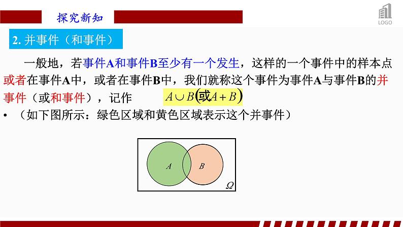 人教A版数学（2019）必修第二册10-1-2事件的关系和运算精品课件第7页