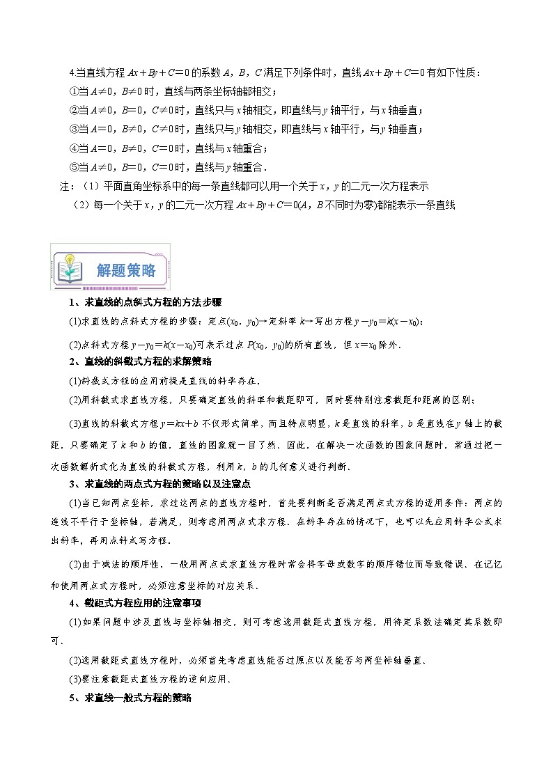 第14讲 直线的方程8种常见考法归类-新高二数学暑假衔接试题（人教版）03