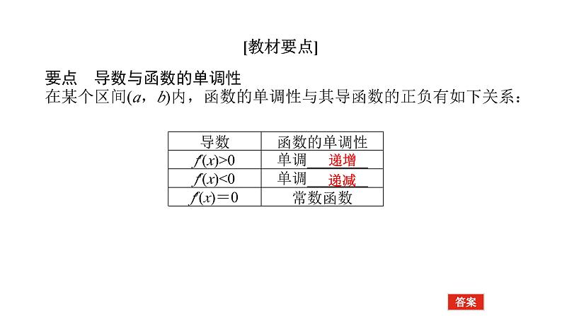 北师大版高中数学选择性必修第二册2.6.1.1函数的单调性与导数【课件】06