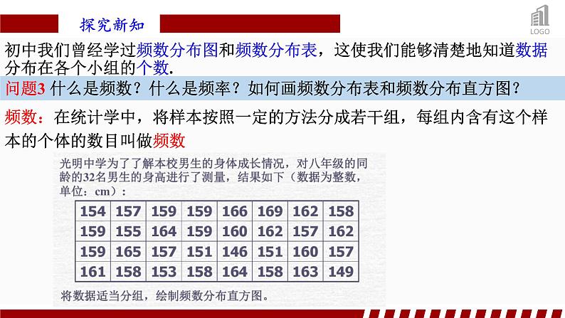 人教A版数学（2019）必修第二册9-2-1总体取值规律的估计精品课件第8页