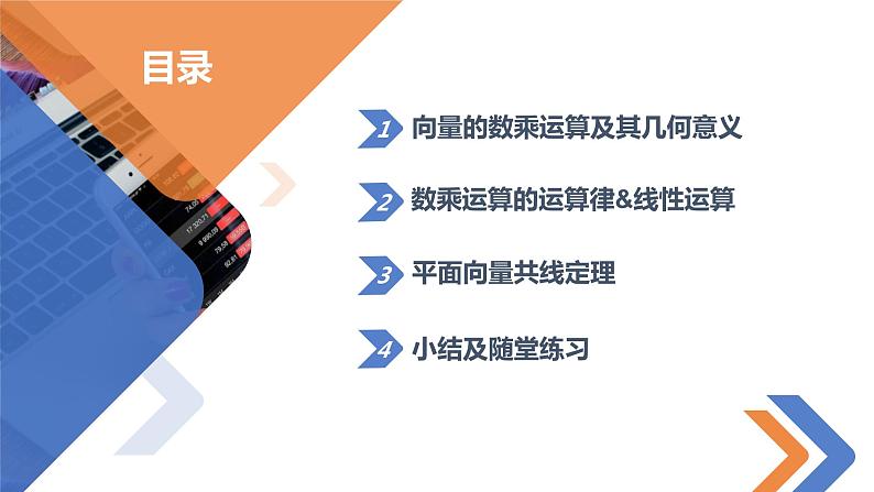 人教A版数学（2019）必修第二册6-2-3 向量的数乘运算精品课件02