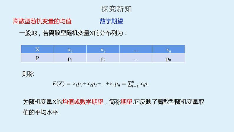 人教A版数学2019选择性必修第三册同步精品课件7-3离散型随机变量的数字特征第5页