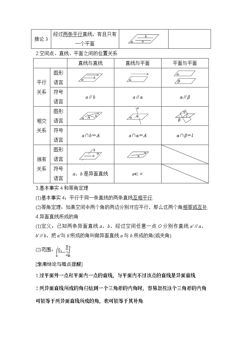 第2节　空间点、直线、平面之间的位置关系第2页