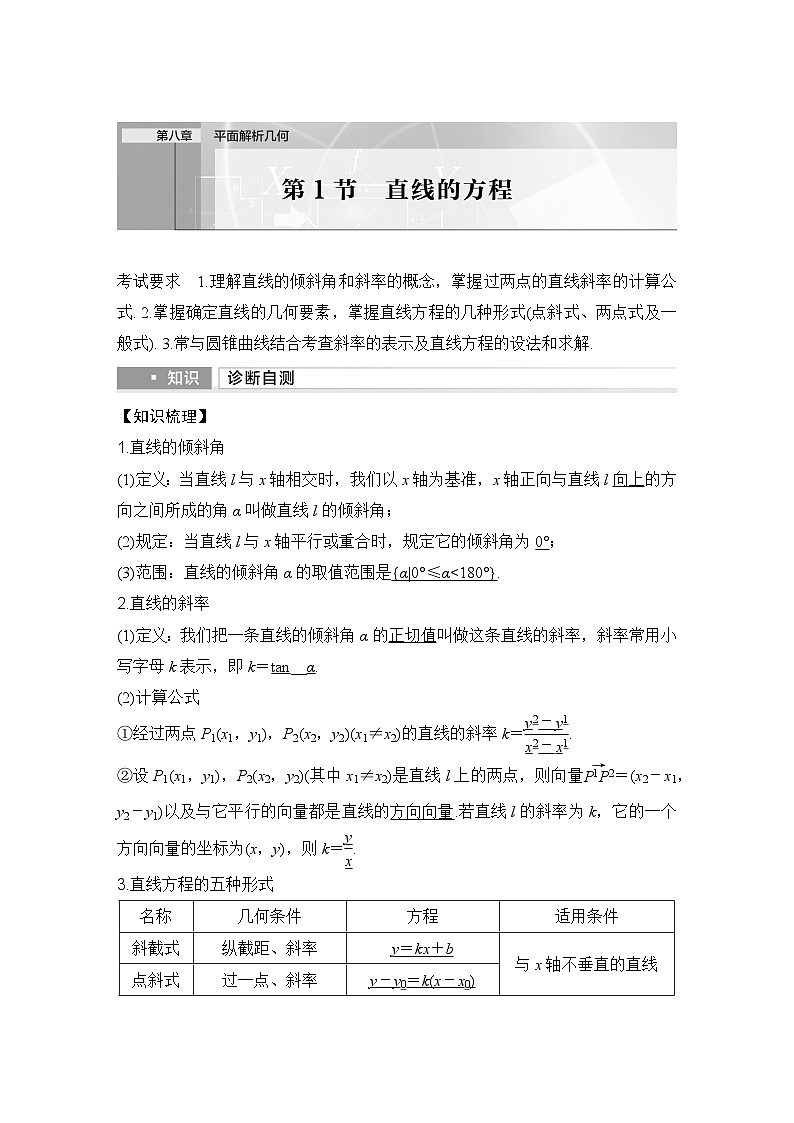 第1节　直线的方程第1页