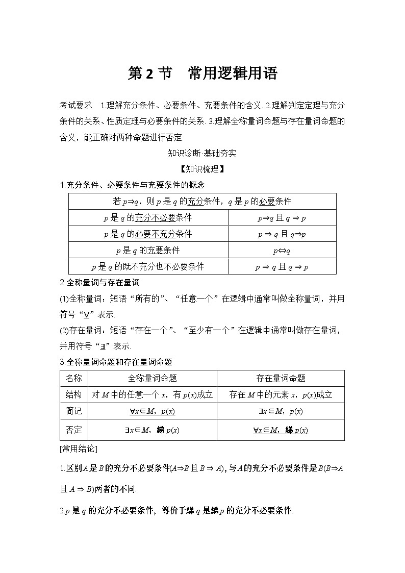 2025版步步高大一轮数学人A提高版精准复习配套练习及解析01