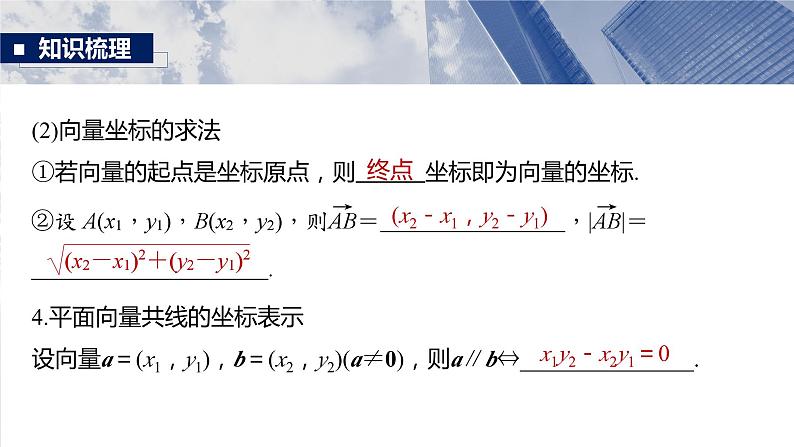 §5.2　向量基本定理及坐标表示  课件-2025高考数学一轮复习第7页