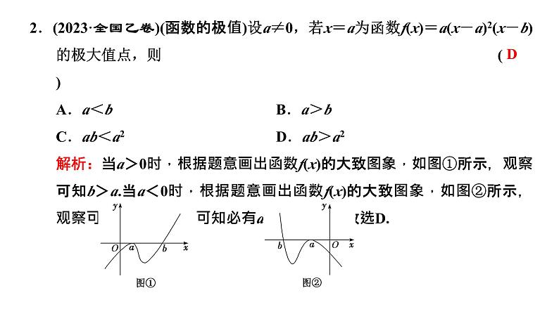 2025年高考数学二轮复习-3.3-导数的简单应用【课件】第6页