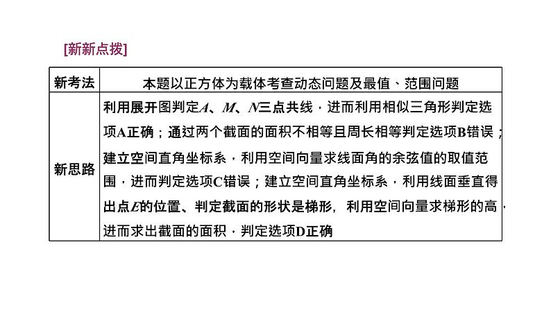 2025年高考数学一轮复习-第三板块-立体几何-层级(四) 创新性考法【课件】第2页
