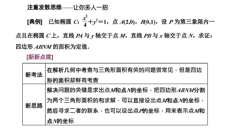 2025年高考数学一轮复习-第五板块-解析几何-层级(四) 创新性考法【课件】第6页