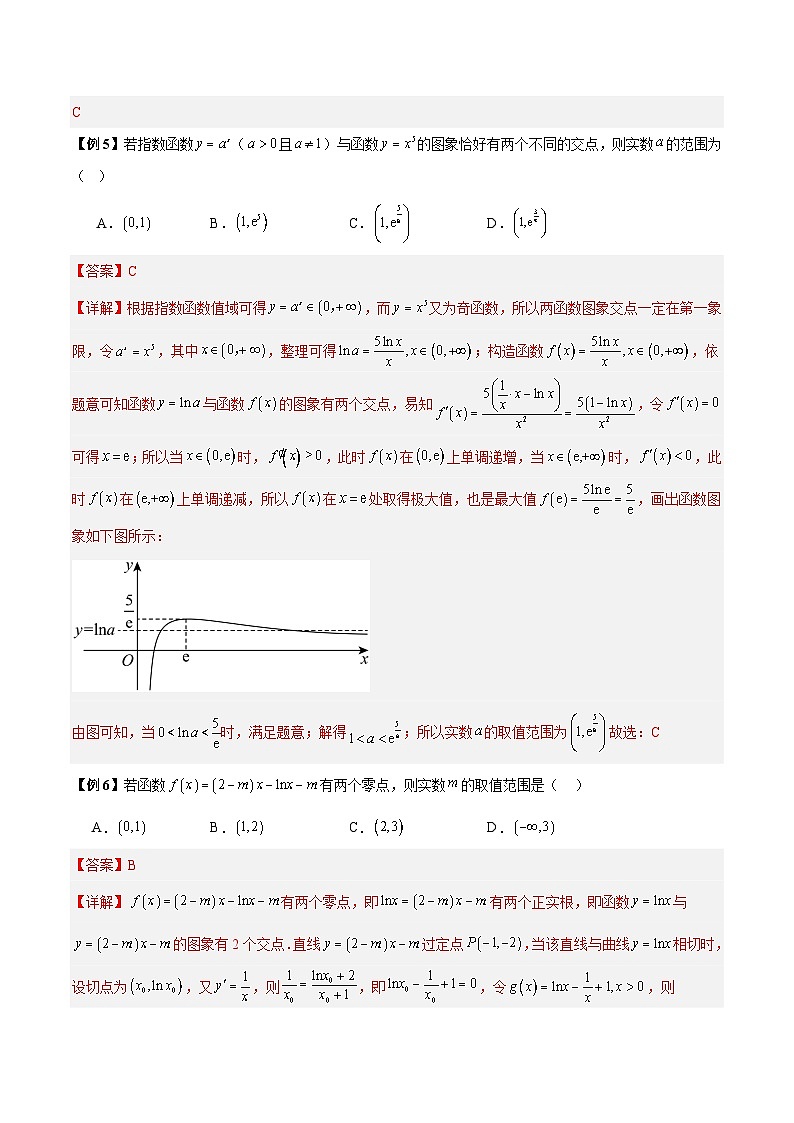 微考点2-1 2024新高考新试卷结构高三二轮复习导数中零点根的个数问题（解析版）第3页