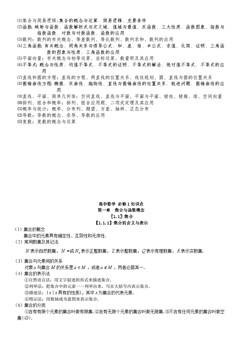 【数学】高中数学知识点总结(最全版)(1)(2)第3页