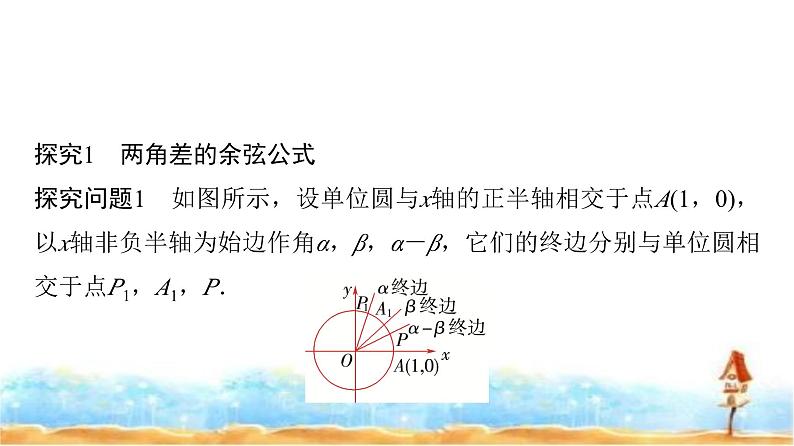 人教A版高中数学必修第一册第5章5-5-1第1课时两角差的余弦公式课件04