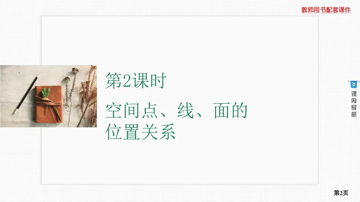 第2课时　空间点、线、面的位置关系第2页